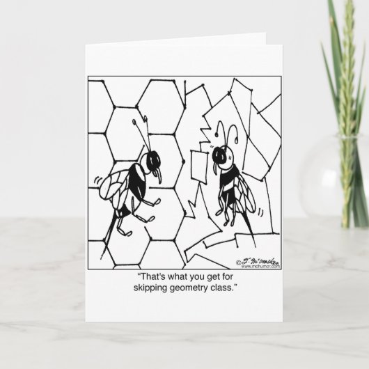 蜂の形状 カード (正面)