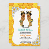 蜂の性はアフリカの子どものパーティー シーズンカード (正面/裏面)