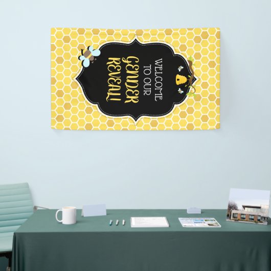 蜂の性はベビーシャワーを明らかにします 横断幕 (トレードショー)