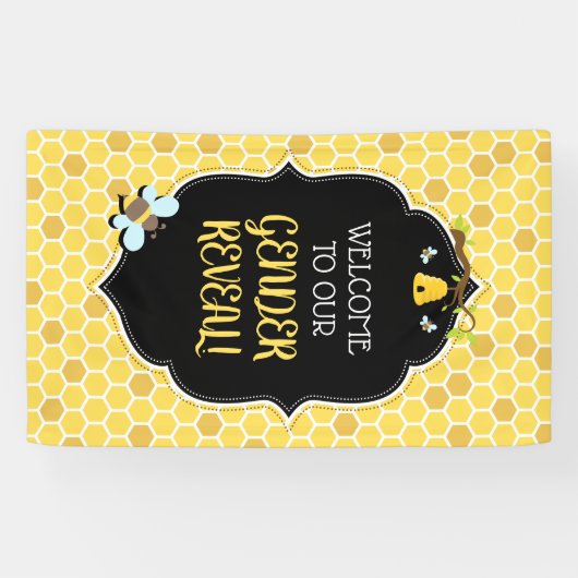 蜂の性はベビーシャワーを明らかにします 横断幕 (横)