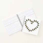 『蜂の愛のために』ハートデザイン ノートブック (内部)