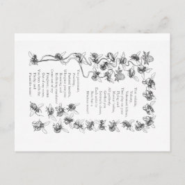 蜂の愛 – ヴィンテージのイメージと詩 ポストカード