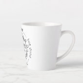 蜂の態度 カフェラテマグ (右)