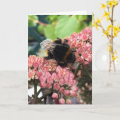 蜂の挨拶状 カード (黄色い花)