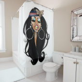 蜂の控え目なシャワー・カーテン シャワーカーテン (インサイチュ)