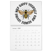 蜂の救は自おもしろい分だ カレンダー (1月 2027)