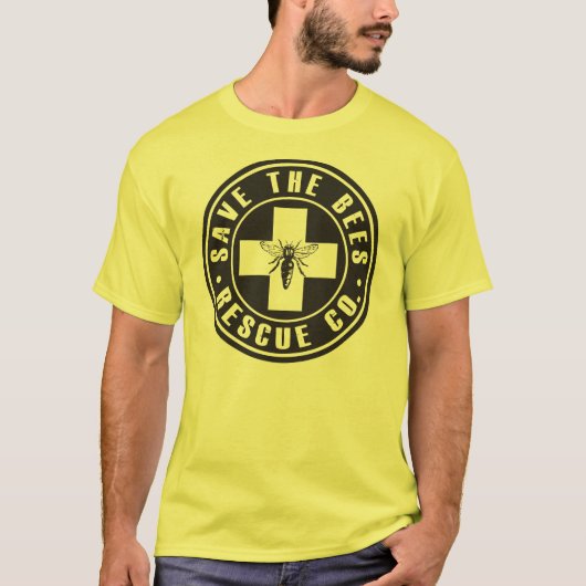 蜂の救助Co.のTシャツを救って下さい Tシャツ (正面)
