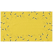 蜂の日かわいいハニカム最初の誕生日テーブルクロス テーブルクロス (正面(横))