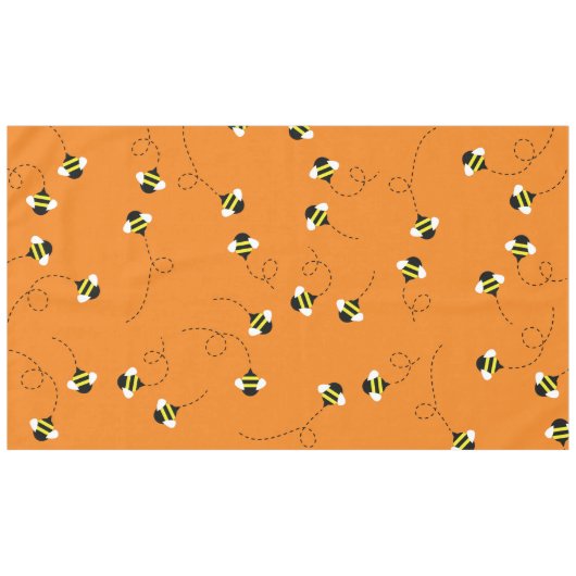 蜂の日かわいい最初の誕生日テーブルクロス テーブルクロス (正面(横))