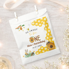 蜂の日イエローハニービー最初の女の子の誕生日パーティー フェイバーバッグ