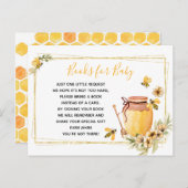 蜂の植物学のベビー入れカード インビテーションポストカード (正面/裏面)