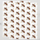 蜂の模様の折り紙 (正面/裏面)