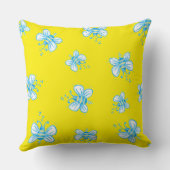 蜂の模様 クッション (裏面)