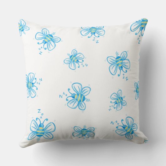 蜂の模様 クッション (裏面)