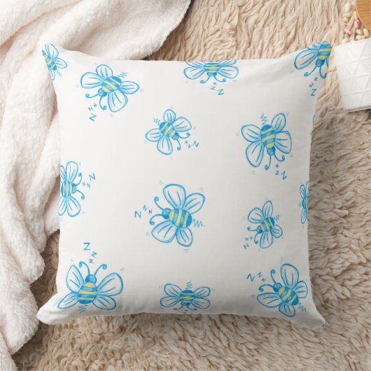 蜂の模様 クッション (ブランケット)