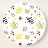 蜂の模様 コースター (正面)