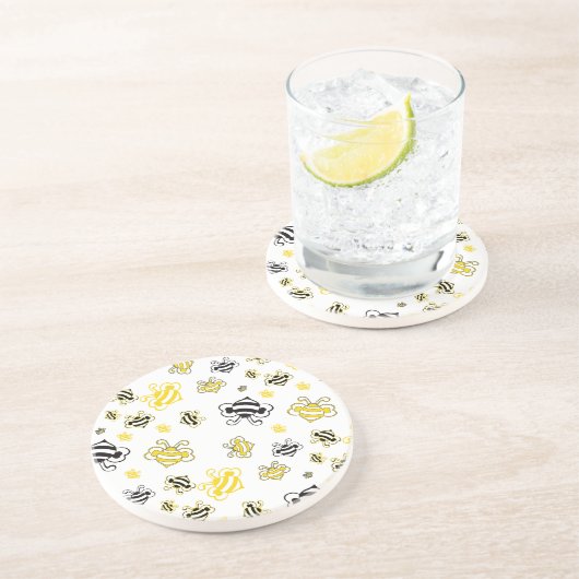 蜂の模様 コースター (側面)