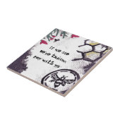 蜂の水彩画の芸術を救い、引用して下さい タイル (側面)