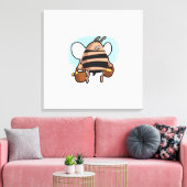 蜂の漫画 キャンバスプリント (インサイチュ (リビング))