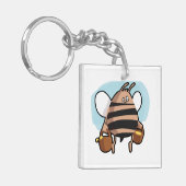 蜂の漫画 キーホルダー (正面左)