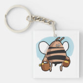 蜂の漫画 キーホルダー (正面)