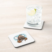 蜂の漫画 コースター (右側)