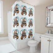 蜂の漫画 シャワーカーテン (インサイチュ)