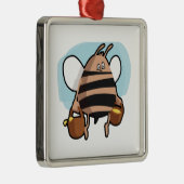 蜂の漫画 メタルオーナメント (右)