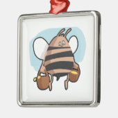 蜂の漫画 メタルオーナメント (左)