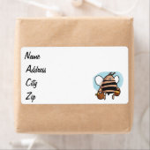 蜂の漫画 ラベル (インサイチュ)