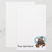 蜂の漫画 便箋 (正面/裏面)