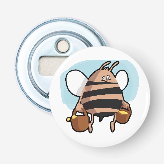 蜂の漫画 栓抜き (正面)