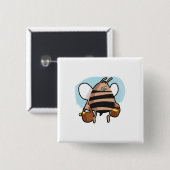 蜂の漫画 缶バッジ (正面&裏面)