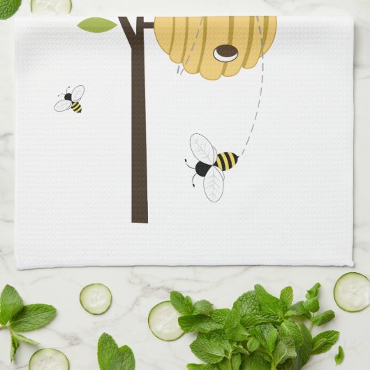 蜂の看守 キッチンタオル (折り畳み)