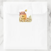 蜂の種類の蜂蜜ポット スクエアシール (バッグ)