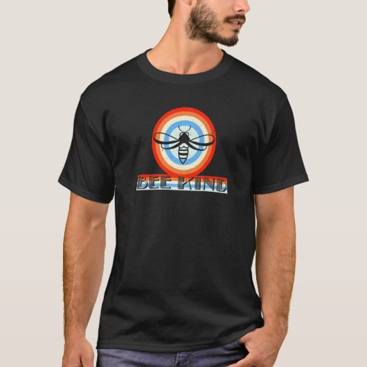 蜂の種類はちみつ巣蜂ハニカムスティングレスビービー Tシャツ (正面)