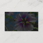 蜂の紫色の花 名刺 (裏面)