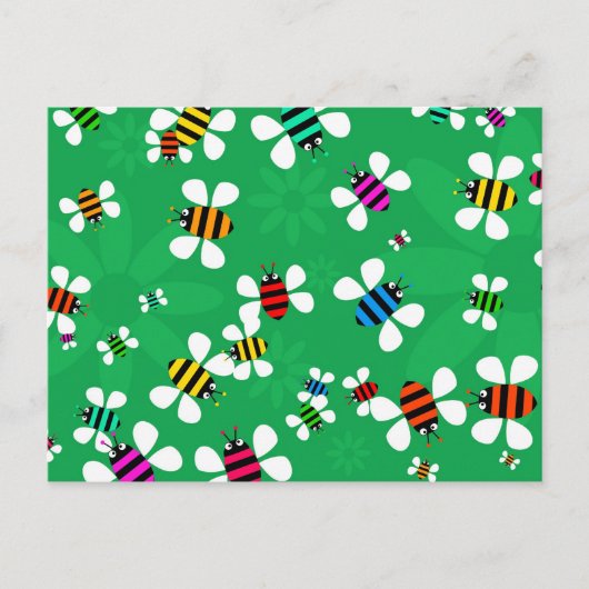 蜂の群れ ポストカード (正面)