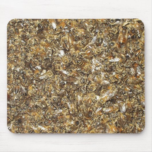 蜂の群れ マウスパッド (正面)