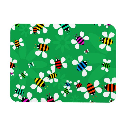 蜂の群れ マグネット (横)