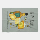 蜂の膝のカクテル キッチンタオル (横)