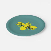 蜂の膝の紙皿 ペーパープレート (アングル)