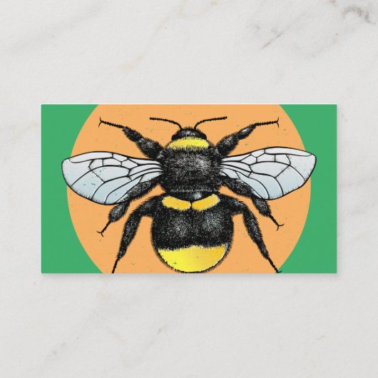 蜂の自然恋人の農家か庭師を救って下さい 名刺 (裏面)