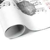 蜂の花シート音楽ノートコラージュアート ラッピングペーパー (ロールコーナー)