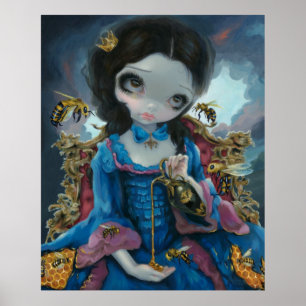 蜂の芸術のプリントのロココの破裂音の超現実主義の女王 ポスター