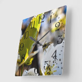 蜂の芸術の柱時計 スクエア壁時計 (傾斜)