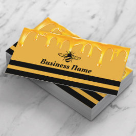 蜂の蜂蜜の水滴の養蜂 名刺