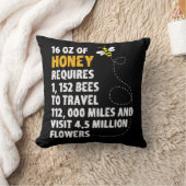蜂の蜂蜜の統計量の植物によっては養蜂家が開花します クッション (ブランケット)