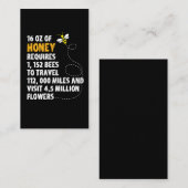 蜂の蜂蜜の統計量の植物によっては養蜂家が開花します 名刺 (正面/裏面)