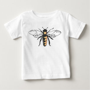 蜂の蜂蜜の蜂ののまわりにのクマバチのApidae ベビーTシャツ